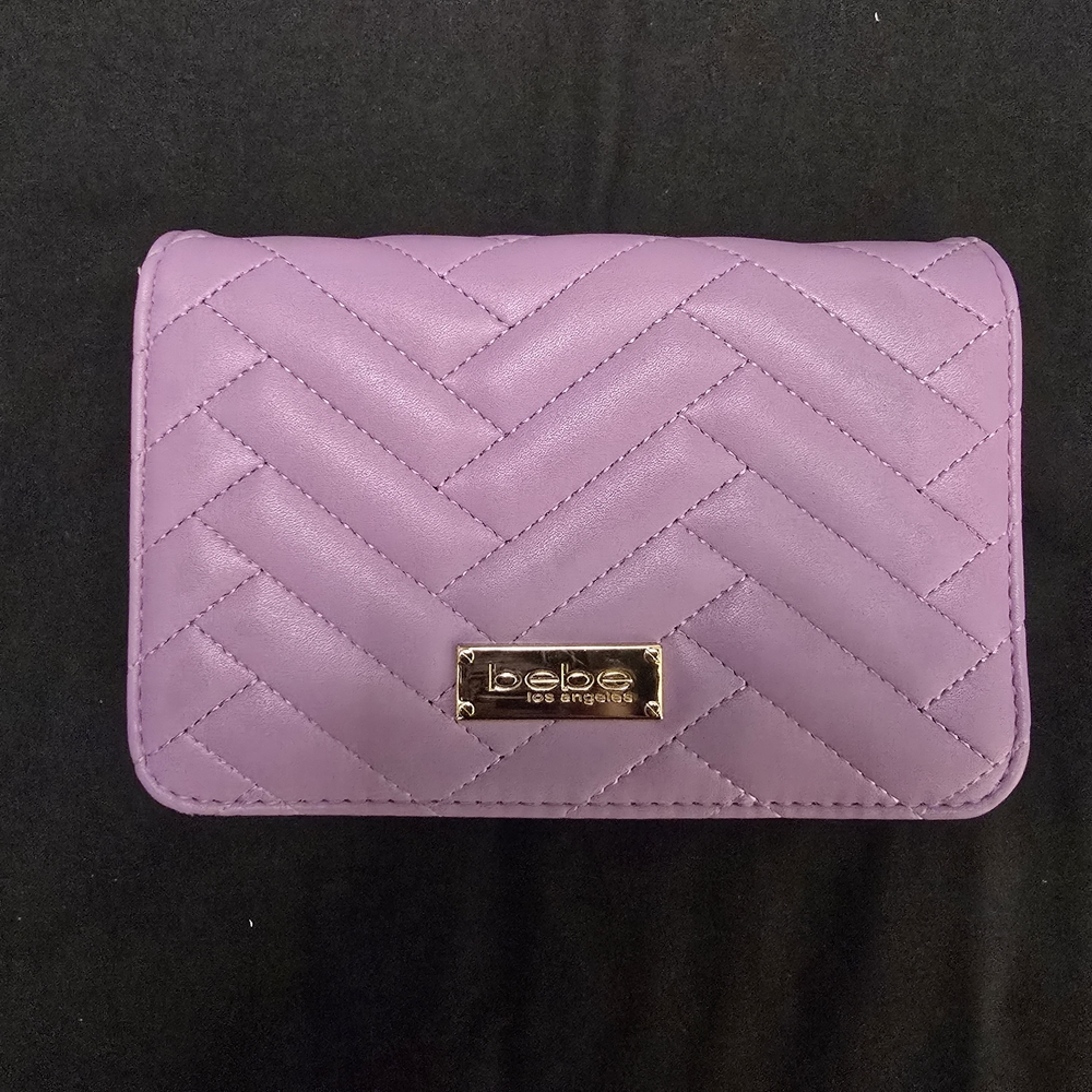 Bebe Purple Quilted Crossbody Bag - Picture 2 of 5